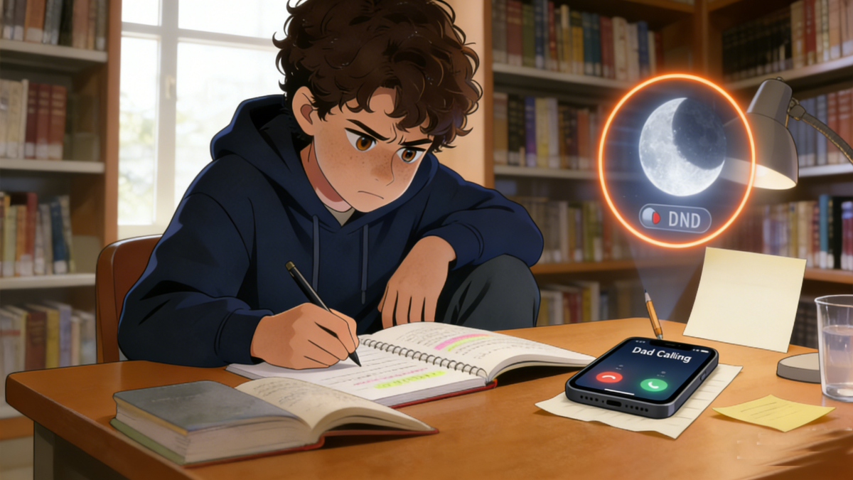 child mutes parents when need focus